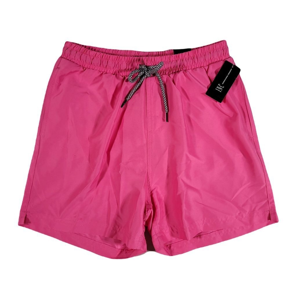 INC Swim Trunks Mens 2XL Sangria‎ Sunset Regular-Fit Quick-Dry Solid 5" NEW